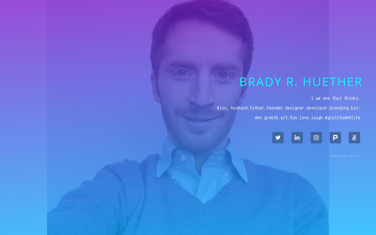 Carrd profile picture for @brady